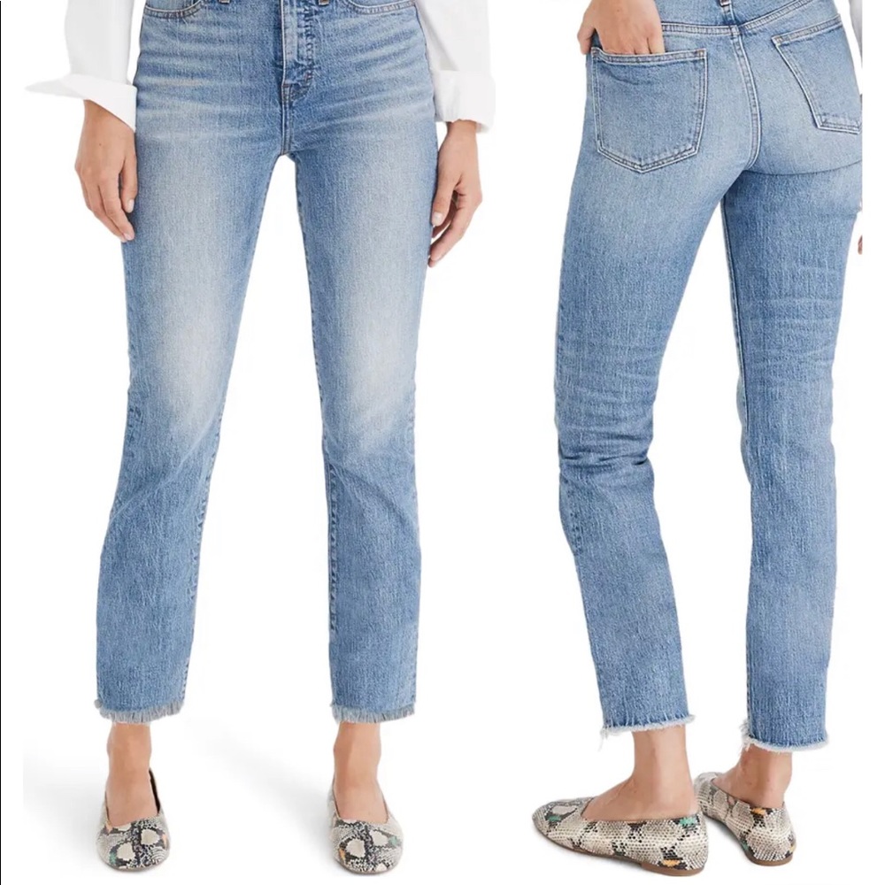 Madewell Straight Leg Jean The Perfect Vintage Jeans distressed NEW 29